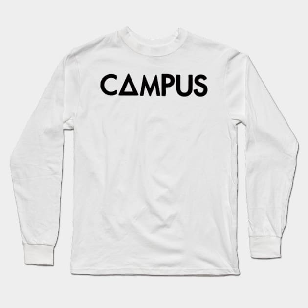 campus  (black) Long Sleeve T-Shirt by nynkuhhz